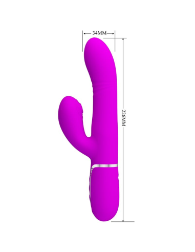 PRETTY LOVE - VIBRADOR PUNTO G MULTIFUNCIÓN FUCSIA