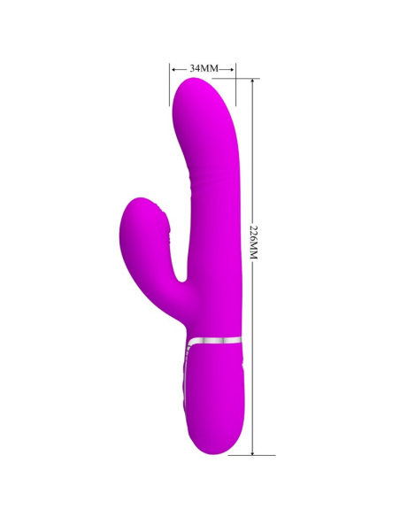 PRETTY LOVE - VIBRADOR PUNTO G MULTIFUNCIÓN FUCSIA
