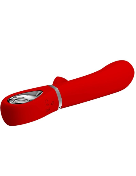 PRETTY LOVE - THOMAS VIBRADOR PUNTO G MULTIFUNCIÓN ROJO