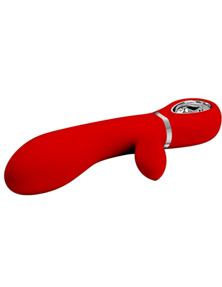 PRETTY LOVE - THOMAS VIBRADOR PUNTO G MULTIFUNCIÓN ROJO