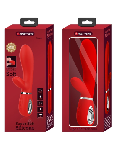 PRETTY LOVE - THOMAS VIBRADOR PUNTO G MULTIFUNCIÓN ROJO