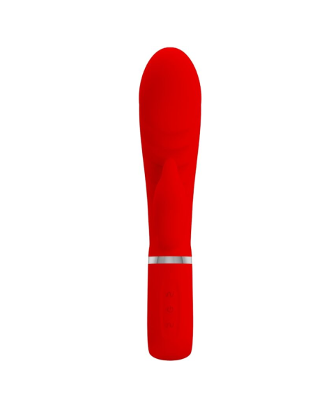 PRETTY LOVE - PRESCOTT VIBRADOR PUNTO G MULTIFUNCIÓN ROJO