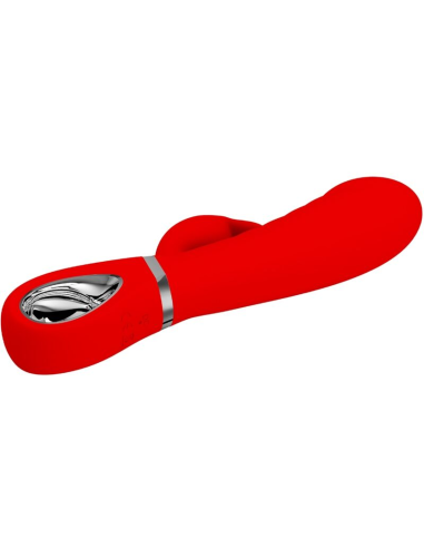 PRETTY LOVE - PRESCOTT VIBRADOR PUNTO G MULTIFUNCIÓN ROJO