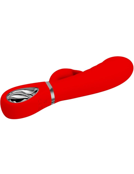 PRETTY LOVE - PRESCOTT VIBRADOR PUNTO G MULTIFUNCIÓN ROJO