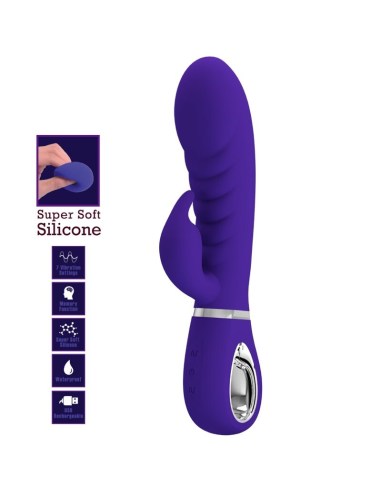 PRETTY LOVE - PRESCOTT VIBRADOR PUNTO G MULTIFUNCIÓN LILA