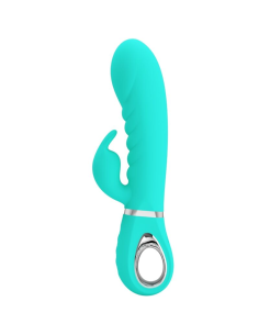 PRETTY LOVE - PRESCOTT VIBRADOR PUNTO G MULTIFUNCIÓN VERDE AGUA