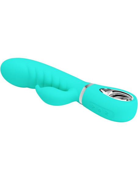 PRETTY LOVE - PRESCOTT VIBRADOR PUNTO G MULTIFUNCIÓN VERDE AGUA