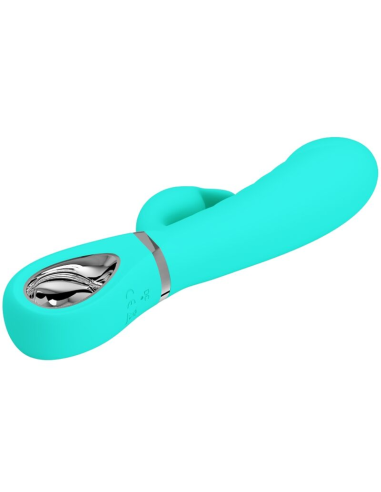 PRETTY LOVE - PRESCOTT VIBRADOR PUNTO G MULTIFUNCIÓN VERDE AGUA