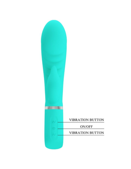 PRETTY LOVE - PRESCOTT VIBRADOR PUNTO G MULTIFUNCIÓN VERDE AGUA