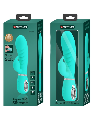 PRETTY LOVE - PRESCOTT VIBRADOR PUNTO G MULTIFUNCIÓN VERDE AGUA