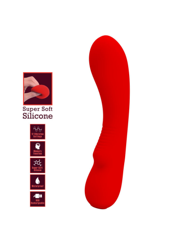 PRETTY LOVE - PRESCOTT VIBRADOR RECARGABLE ROJO