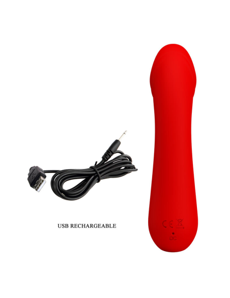 PRETTY LOVE - CETUS VIBRADOR RECARGABLE ROJO