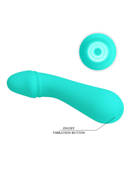 PRETTY LOVE - CETUS VIBRADOR RECARGABLE VERDE AGUA