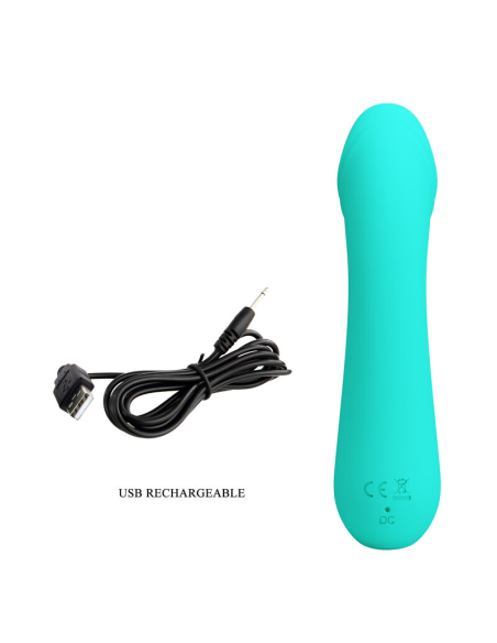 PRETTY LOVE - CETUS VIBRADOR RECARGABLE VERDE AGUA