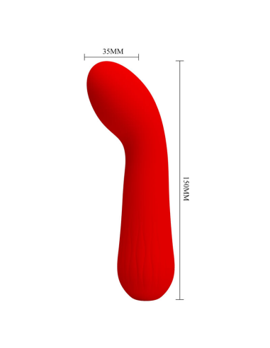 PRETTY LOVE - FAUN VIBRADOR RECARGABLE ROJO