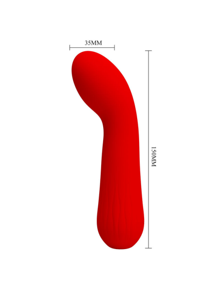 PRETTY LOVE - FAUN VIBRADOR RECARGABLE ROJO