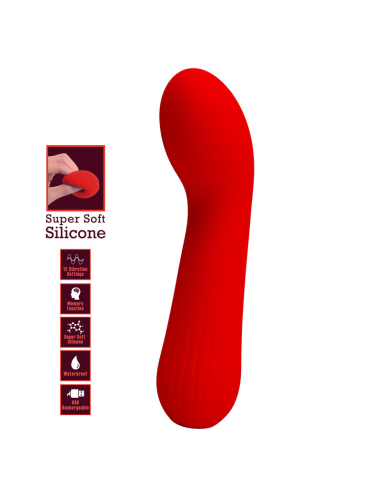 PRETTY LOVE - FAUN VIBRADOR RECARGABLE ROJO