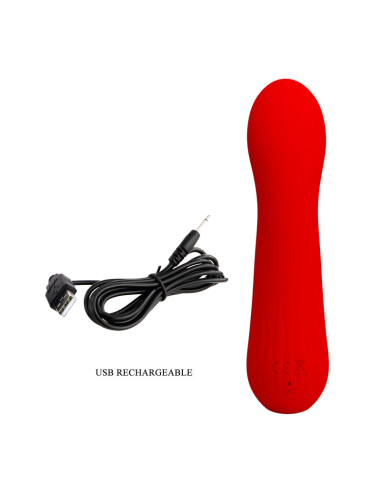 PRETTY LOVE - FAUN VIBRADOR RECARGABLE ROJO