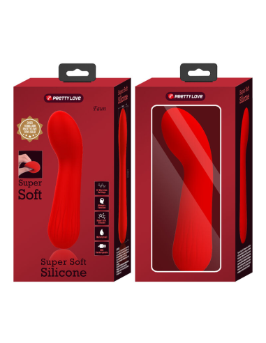 PRETTY LOVE - FAUN VIBRADOR RECARGABLE ROJO