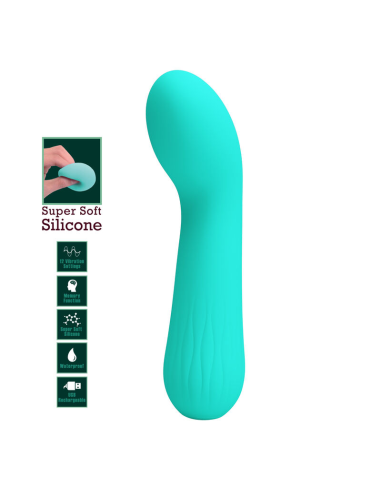PRETTY LOVE - FAUN VIBRADOR RECARGABLE VERDE AGUA