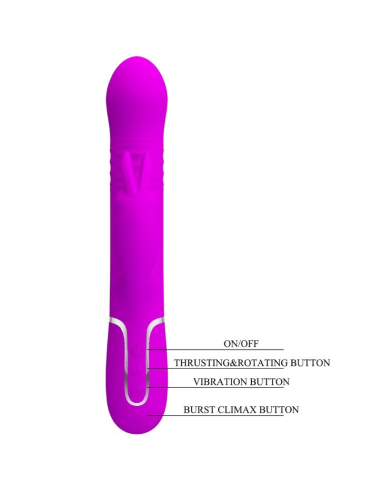 PRETTY LOVE - VIBRADOR COALE RABBIT PERLAS VIOLETA