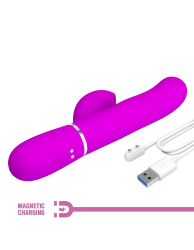 PRETTY LOVE - PERLITA VIBRADOR PUNTO G 3 EN 1 MULTIFUNCIÓN VIOETA