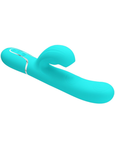 PRETTY LOVE - PERLITA VIBRADOR PUNTO G 3 EN 1 MULTIFUNCIÓN VERDE AGUA