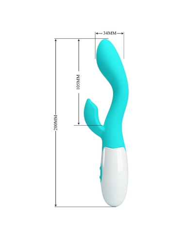 PRETTY LOVE - BRIGHTY VIBRADOR PUNTO G VERDE AGUA