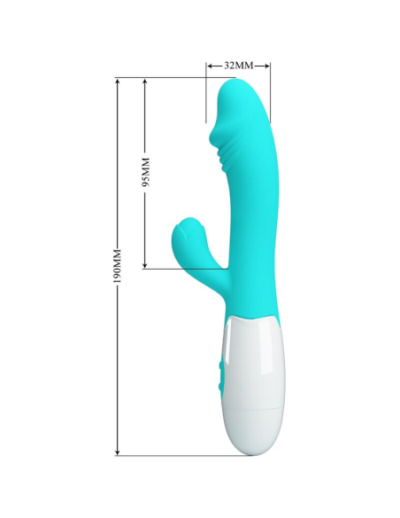 PRETTY LOVE - SNAPPY VIBRADOR PUNTO G VERDE AGUA