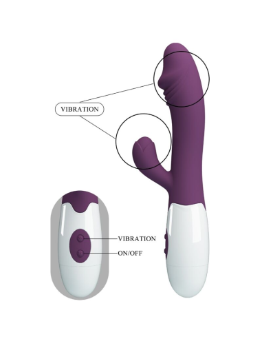 PRETTY LOVE - SNAPPY VIBRADOR PUNTO G MORADO