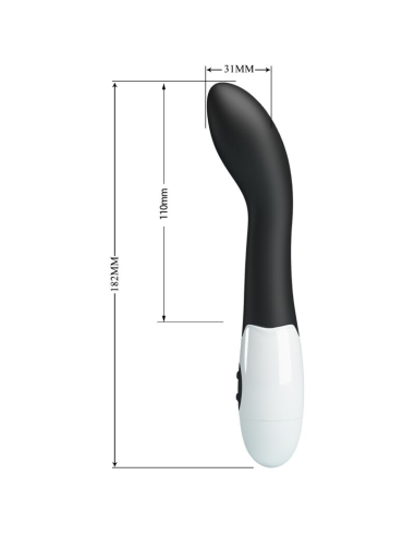 PRETTY LOVE - BISHOP VIBRADOR PUNTO G 30 MODOS NEGRO