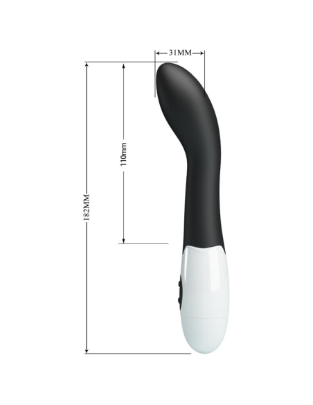 PRETTY LOVE - BISHOP VIBRADOR PUNTO G 30 MODOS NEGRO