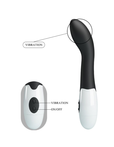 PRETTY LOVE - BISHOP VIBRADOR PUNTO G 30 MODOS NEGRO