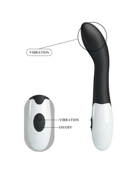 PRETTY LOVE - BISHOP VIBRADOR PUNTO G 30 MODOS NEGRO