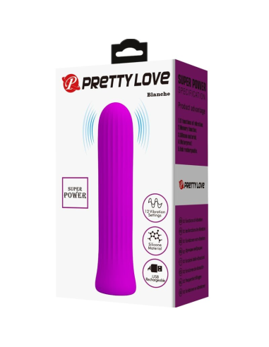 PRETTY LOVE - BLANCHE VIBRADOR ESTIMALADOR ROSA