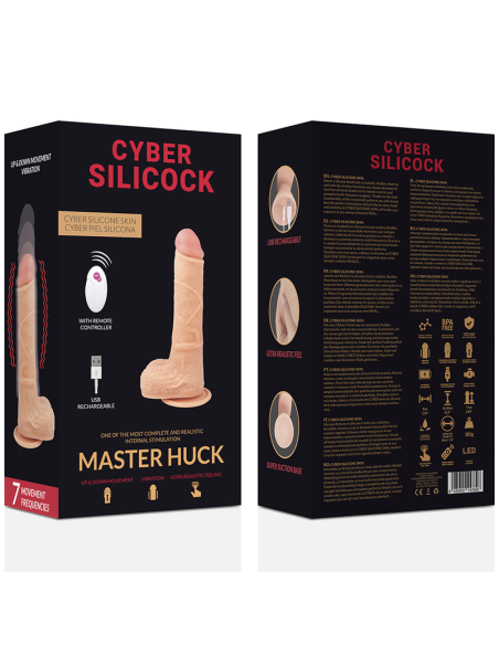 CYBER SILICOCK - REALÍSTICO CONTROL REMOTO MASTER HUCK 20.9 CM -O- 4 CM