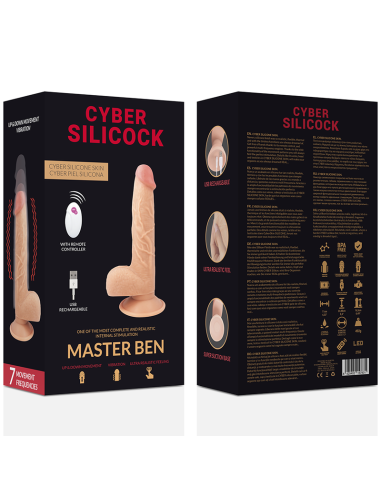 CYBER SILICOCK - REALÍSTICO CONTROL REMOTO MASTER BEN 23.88 CM -O- 4.3 CM