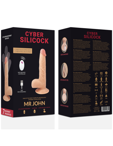 CYBER SILICOCK - REALÍSTICO CONTROL REMOTO MR JOHN 23.88 CM -O- 4.3 CM