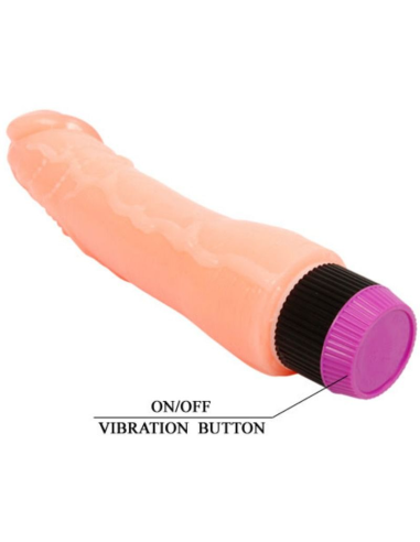 BAILE - VIBRADOR REALÍSTICO FLEXIBLE NATURAL 24 CM
