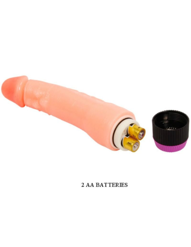 BAILE - VIBRADOR REALÍSTICO FLEXIBLE NATURAL 24 CM