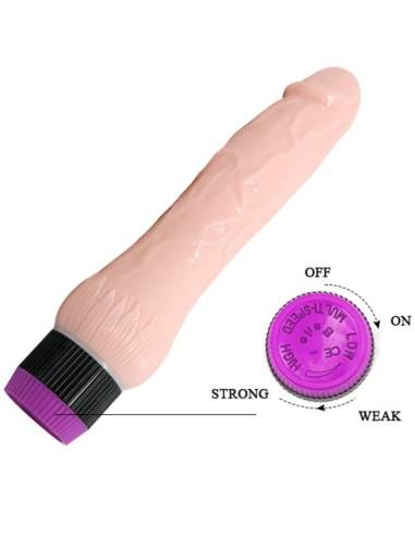 BAILE - ADOUR CLUB VIBRADOR REALÍSTICO BASE ANCHA 22 CM