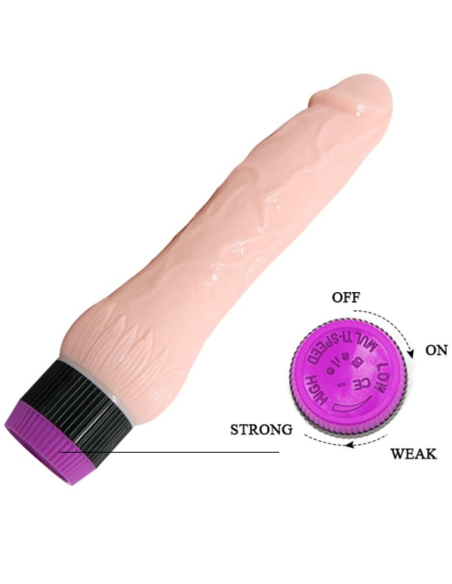 BAILE - ADOUR CLUB VIBRADOR REALÍSTICO BASE ANCHA 22 CM