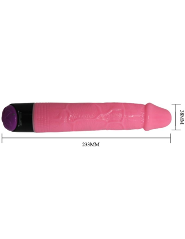 BAILE - COLORFUL SEX VIBRADOR REALÍSTICO ROSA 23 CM