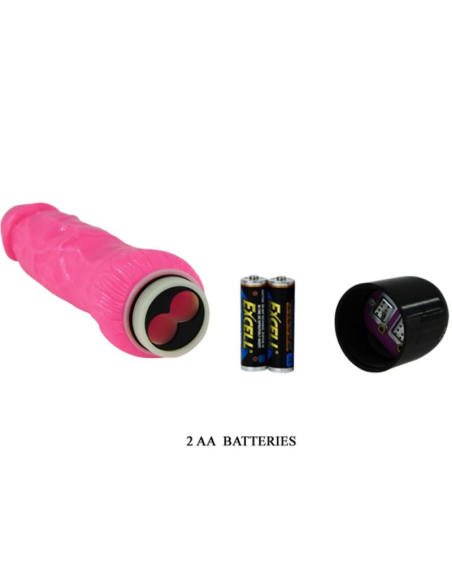 BAILE - COLORFUL SEX VIBRADOR REALÍSTICO ROSA 24 CM
