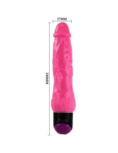 BAILE - COLORFUL SEX VIBRADOR REALÍSTICO LILA 24 CM