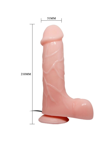 BAILE - VIBRADOR REALÍSTICO BÁRBARA NATURAL 21 CM
