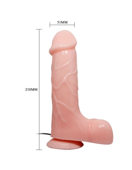 BAILE - VIBRADOR REALÍSTICO BÁRBARA NATURAL 21 CM