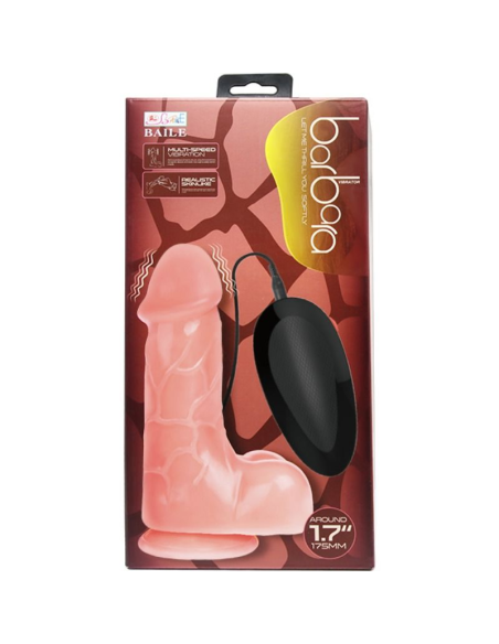 BAILE - VIBRADOR REALÍSTICO BÁRBARA NATURAL 21 CM