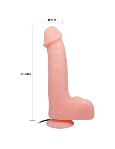 BAILE - VIBRADOR REALÍSTICO BÁRBARA NATURAL 22 CM