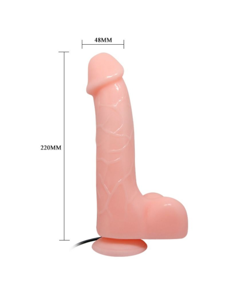 BAILE - VIBRADOR REALÍSTICO BÁRBARA NATURAL 22 CM